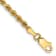 14k Yellow Gold 3mm Diamond-Cut Rope Link Bracelet