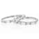 Moissanite Baguette Stackable Ring Set Of 2 In Platinum-Enhanced
Sterling Silver 0.72ctw DEW