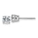 Rhodium Over 14K White Gold 3/4ct. 4.5mm Round D E F Pure Light
Moissanite Earrings