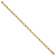 14k Yellow Gold 4mm Hand-Polished Fancy Link Bracelet