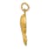 14k Yellow Gold Satin and Diamond-Cut Mother and Baby pendant