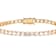 Lab-Created White Sapphire Tennis Bracelet In Rose Gold Over Brass