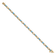 14k Yellow Gold Diamond and Blue Topaz Bracelet