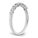 Rhodium Over 14K White Gold 7-Stone Diamond Wedding Band 0.49ctw