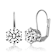 CZ Drop Earrings In Sterling Silver
