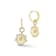 Rachel Zoe CZ Fluted Disk Charm Huggie Hoop Earrings in 14K Gold Over
Sterling Silver