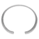 Rhodium Over Sterling Silver 37mm Hammered Cuff Bracelet