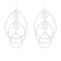 7-8mm white cultured freshwater pearl rhodium over sterling silver earrings