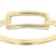 Buckle Band Ring In 18K Gold Over Sterling Silver