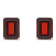 8x6mm Rectangular Octagonal Garnet Rhodium Over Sterling Silver Stud Earrings