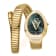 Christian Van Sant Women's Naga Green Dial, Yellow Stainless Steel Watch
