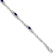 Rhodium Over 10k White Gold Diamond and Sapphire Bracelet
