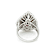10.95 Ctw Garnet and 3.08 Ctw White Diamond Ring in 14K 2-Tone