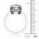 CZ Halo Engagement-Style Ring In Sterling Silver