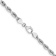 Rhodium Over 14k White Gold 5mm Diamond-Cut Solid Quadruple Rope Link 24
Inch Chain