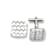 Stainless Steel Basket Weave Design Cuff Links
