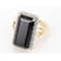 Black Spinel Cocktail Ring In 18K Gold Over Sterling Silver 11.24ctw