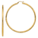 14k Yellow Gold Diamond-cut 2 13/16" Hoop Earrings