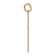14k Yellow Gold Laser Designed Cross Pendant