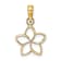 10K Yellow Gold Cut-out Flower Charm