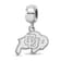 Sterling Silver Rhodium-plated LogoArt University of Colorado Small
Dangle Bead