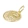 Aquarius Zodiac Medallion Pendant In Solid 14K Yellow Gold