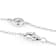 Dainty Moissanite Station Necklace In Platinum-Enhanced Sterling Silver