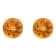 5mm Round Citrine 10k Yellow Gold Stud Earrings