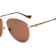 Gucci Gold Tone Aviator Frame / Brown Gradient Lenses Sunglasses