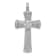 Rhodium Over 14K White Gold Diamond Cross Pendant