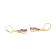 Lab Created Alexandrite Sapphire 18k Yellow Gold Over Silver June
Birthstone Earrings 3.89ctw