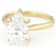 Lab-Grown Diamond Pear Shape Solitaire Ring In 14K Gold 3.00ct