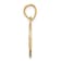 14k Yellow and Rose Gold with Rhodium over 14k Yellow Gold Textured
Cubic Zirconia 15 Pendant