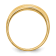 14K Yellow Gold Lab Grown Diamond SI1/SI2, G H I, Men's Band