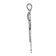 Rhodium Over 14k White Gold Satin Large Boy with Hat on Right Charm