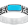 Sleeping Beauty Turquoise Band Ring In Sterling Silver