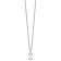 Rhodium Over Sterling Silver Cutout Letter Z Initial Necklace