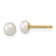 14K Yellow Gold 3-4mm Freshwater Cultured Pearl 14 Inch Necklace, 5 Inch
Bracelet and Earring Set