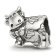 Sterling Silver Cow with Bow Bead