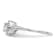 Rhodium Over 14K White Gold Lab Grown Diamond Complete Cushion Halo
Engagement Ring 0.70ctw