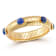 Rachel Zoe Lapis Simulant Tubogas Bold Bangle in 14K Gold Over Brass