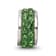 Sterling Silver Reflections Green Double Row Preciosa Crystal Bead