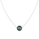 14k White Gold 8mm Cultured Tahitian Pendant, 18"