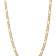 14k Yellow Gold 6.75mm Solid Concave Open Figaro 20 Inch Chain