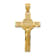 14K Yellow Gold San Benito 2-Sided Crucifix Pendant