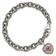 Sterling Silver with 14K Gold Over Sterling Silver Accent Oxidized Lab
Pink Sapphire Heart Bracelet