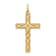14k Yellow Gold Laser Designed Cross Pendant