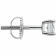 White Cubic Zirconia 14k White Gold Studs With Velvet Gift Box 0.60ctw