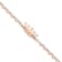 14K Rose Gold Over Sterling Silver Princess Crown Heart Link Children's Bracelet