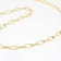Elongated Paperclip LInk ChaIn Necklace In 18K Gold Over Sterling Silver 20"